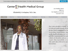 Tablet Screenshot of center4healthla.com